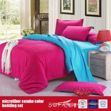 Hot Solid Color Comfortable Combo Polyester Bedding Set